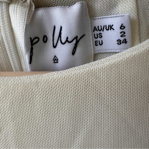 oh polly sleeveless mesh buttercream bodysuit - Picture 3 of 6